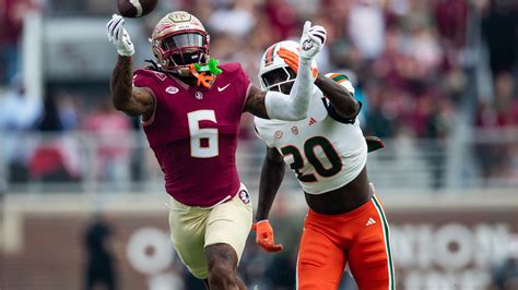 um vs fsu|Florida State vs. Miami score: No. 4 'Noles hold off 'Canes, clinch .